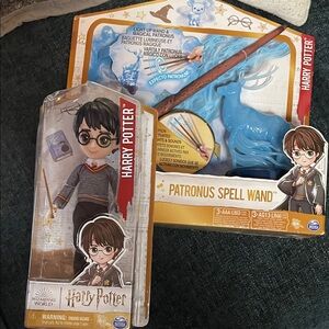 Warner Bros. Harry Potter Doll and Blue Patronus Wand Set